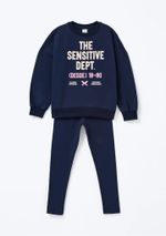 Conjunto Infantil Menina Em Moletom