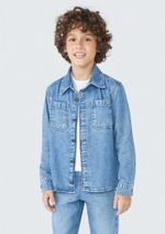 Camisa Jeans Infantil Menino Comfort