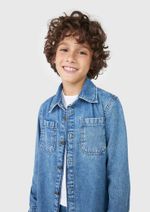 Camisa Jeans Infantil Menino Comfort