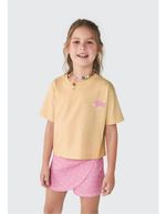 Conjunto Curto Infantil Menina Cropped E Shorts Transpassado