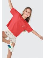 Conjunto Curto Infantil Menina Cropped E Shorts Transpassado