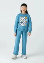 Conjunto Infantil Menina Longo Em Moletom Peluciado