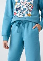 Conjunto Infantil Menina Longo Em Moletom Peluciado