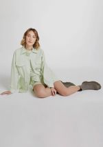 Casaco Feminino Parka Em Tecido De Algodão