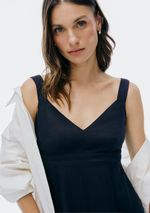 Vestido Midi Em Viscolinho