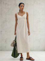 Vestido Midi Em Viscolinho