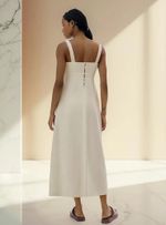 Vestido Midi Em Viscolinho