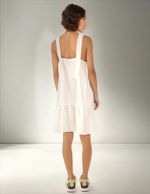 Vestido Curto Amplo Com Franzidos