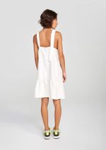 Vestido Curto Amplo Com Franzidos