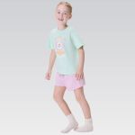 Pijama Infantil Menina Curto Com Estampa
