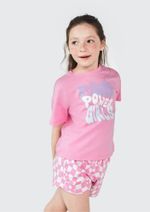 Conjunto Infantil Menina Curto Estampado