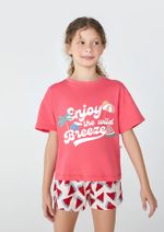 Conjunto Infantil Menina Curto Estampado