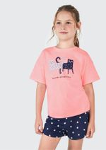 Conjunto Infantil Menina Curto Estampado