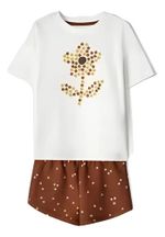 Conjunto Infantil Menina Curto Estampado