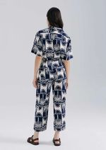 Calça Feminina Estampada Cintura Alta