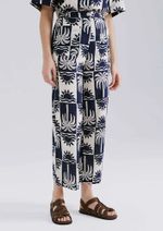 Calça Feminina Estampada Cintura Alta