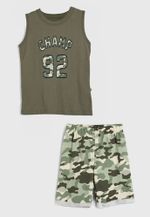 Conjunto Infantil Menino Curto Estampado