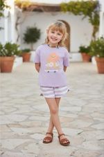 Conjunto Curto Infantil Menina Toddler Estampado