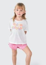 Conjunto Curto Infantil Menina Toddler Estampado