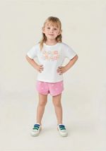 Conjunto Curto Infantil Menina Toddler Estampado