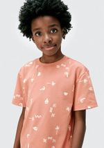 Camiseta Infantil Manga Curta Menino Em Malha De Algodão