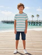 Camiseta Infantil Manga Curta Menino Em Malha De Algodão