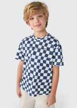 Camiseta Infantil Manga Curta Menino Em Malha De Algodão