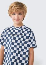 Camiseta Infantil Manga Curta Menino Em Malha De Algodão