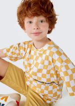 Camiseta Infantil Manga Curta Menino Em Malha De Algodão