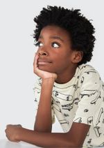 Camiseta Infantil Manga Curta Menino Em Malha De Algodão