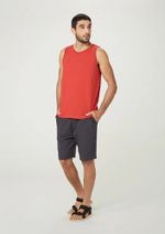 Regata Básica Masculina Em Malha De Algodão