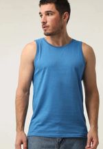 Regata Básica Masculina Em Malha De Algodão