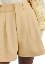 Shorts Feminino Cintura Alta Em Alfaiataria