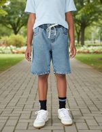 Bermuda Jeans Infantil Menino Chino