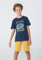 Bermuda Básica Infantil Menino Em Sarja