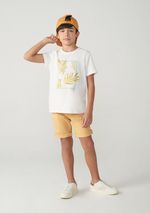 Bermuda Básica Infantil Menino Em Sarja