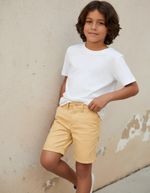 Bermuda Básica Infantil Menino Em Sarja
