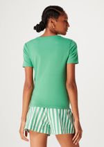 Blusa Básica Feminina Slim Em Algodão
