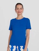 Blusa Básica Feminina Slim Em Algodão