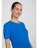 Blusa Básica Feminina Slim Em Algodão