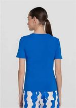 Blusa Básica Feminina Slim Em Algodão