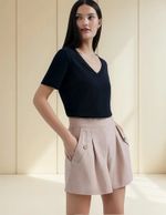 Shorts Feminino Com Linho