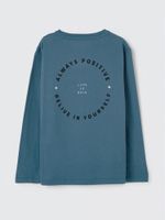 Camiseta Manga Longa Com Estampa Infantil Menino