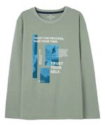 Camiseta Manga Longa Com Estampa Infantil Menino