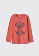 Camiseta Manga Longa Com Estampa Infantil Menino