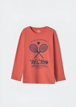 Camiseta Manga Longa Com Estampa Infantil Menino