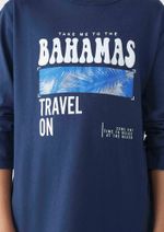 Camiseta Manga Longa Com Estampa Infantil Menino
