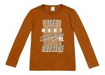 Camiseta Manga Longa Com Estampa Infantil Menino
