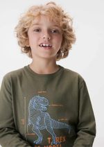 Camiseta Manga Longa Com Estampa Infantil Menino