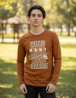 Camiseta Manga Longa Com Estampa Infantil Menino